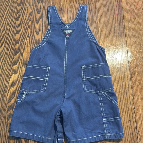 OshKosh B’Gosh Vintage 80’s 90’s Classic Vestbak Shortie Overalls 24 mths - Picture 2 of 4